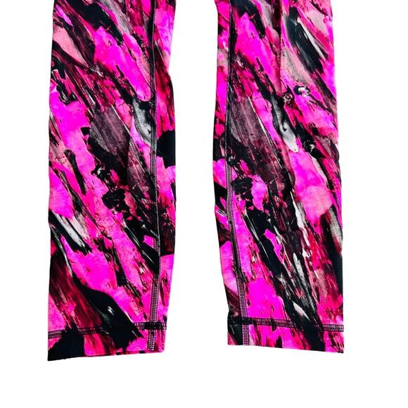 Lululemon Wunder Train High-Rise Tight Size 4 25" Incentive Pink Refresh Black - Picture 5 of 7